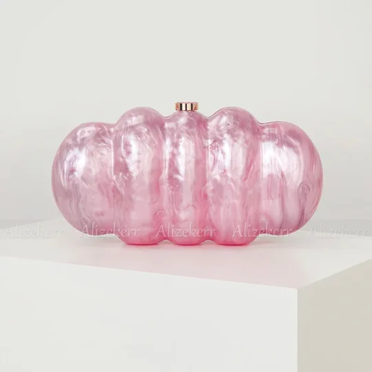 Elegant Shell-Shaped Evening Clutch Bag | Bridal Wedding Purse