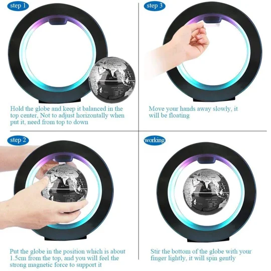 Magnetic Levitation Floating Globe LED Light | KEEPSORA