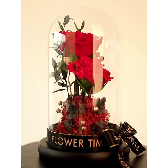 Preserved Rose Glass Dome Gift | KEEPSORA