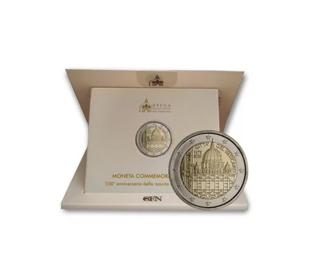 2 Euro BU 2025 550th anniversary birth of Michelangelo
