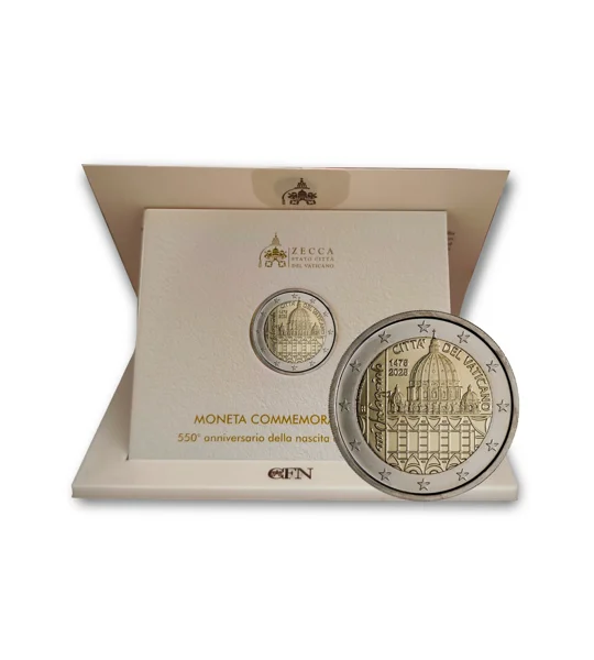 2 Euro BU 2025 550th anniversary birth of Michelangelo