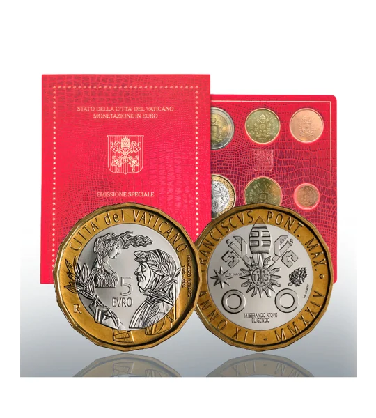 Vatican Euro Coin Set BU 2024 with €5 bimetallic coin