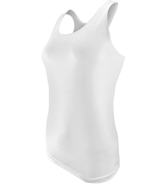 Women's/Junior's Racerback Stretch Tank Top White