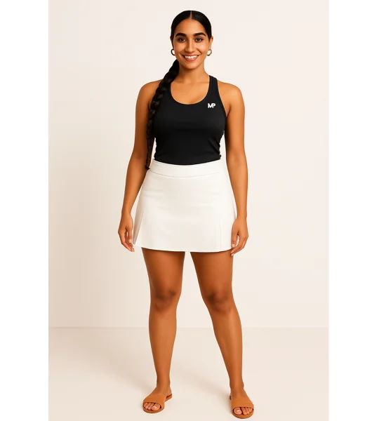 Women's/Junior's Racerback Stretch Tank Top Black