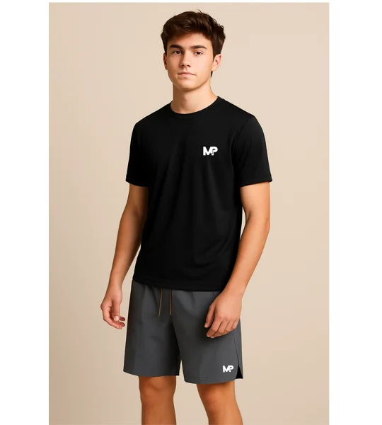 Men's Match Point Black Performance Tee