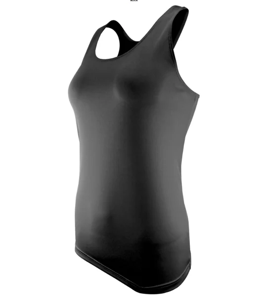 Women's/Junior's Racerback Stretch Tank Top Black