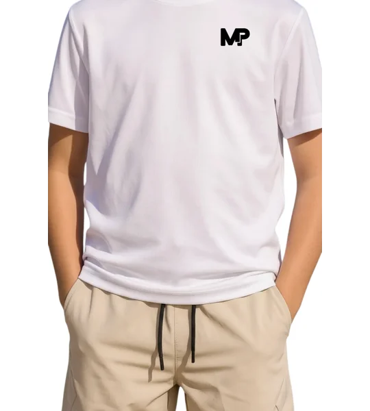 Junior Match Point White Performance Tee