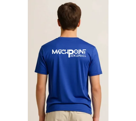 Junior Match Point Royal Blue Performance Tee