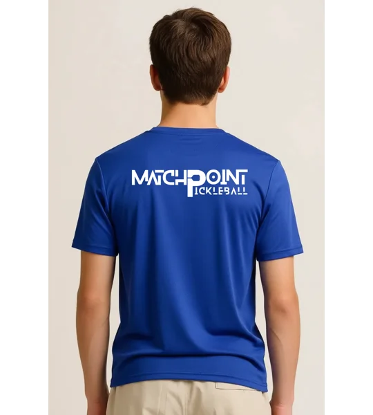 Junior Match Point Royal Blue Performance Tee