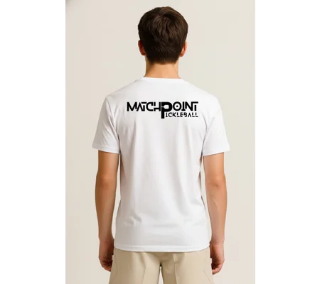 Junior Match Point White Performance Tee