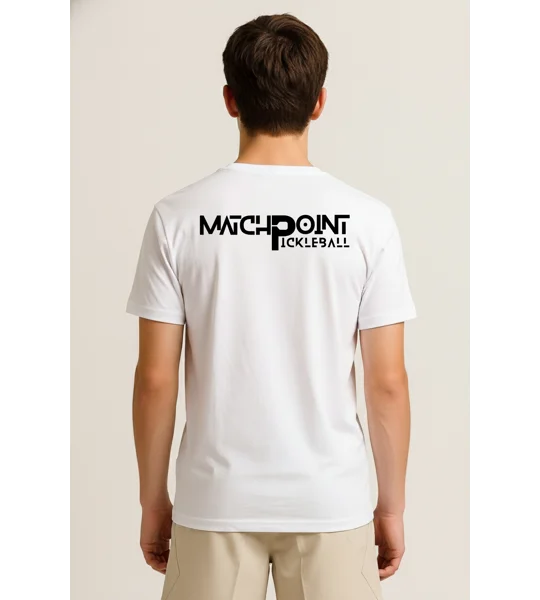 Junior Match Point White Performance Tee