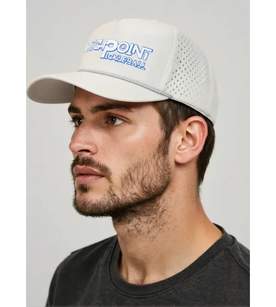 Performance 5-Panel Snapback Hat - White