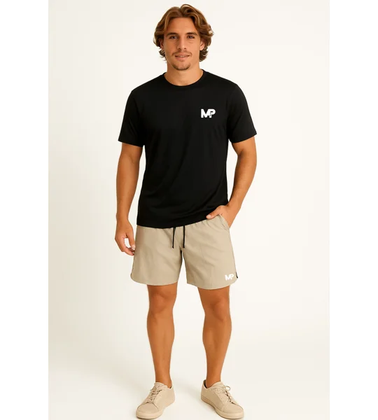 Men's Match Point Black Performance Tee