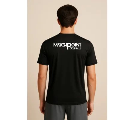 Men's Match Point Black Performance Tee