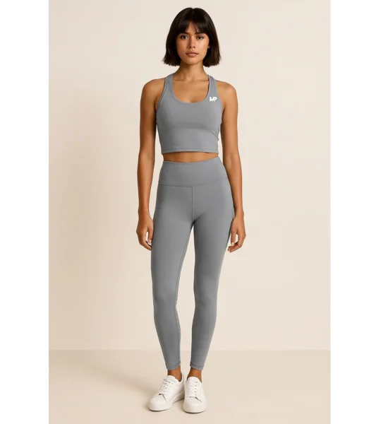 Women's High Support Sports Top - Blue-Grey
