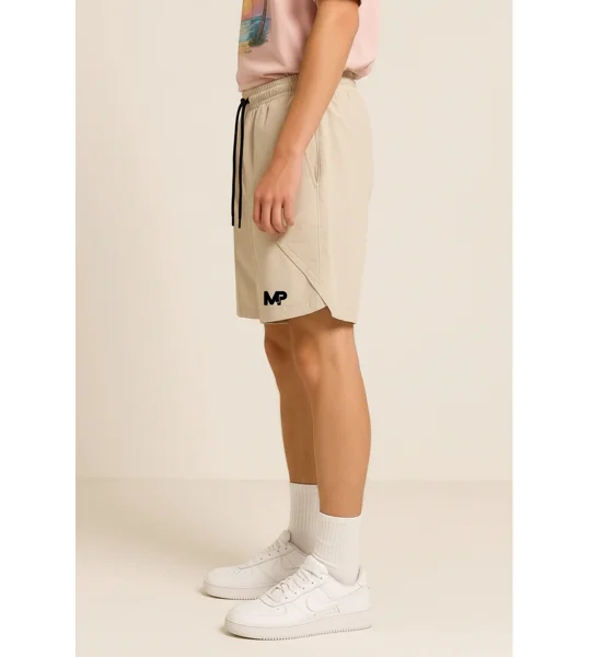 Match Point Beige Pickleball Shorts