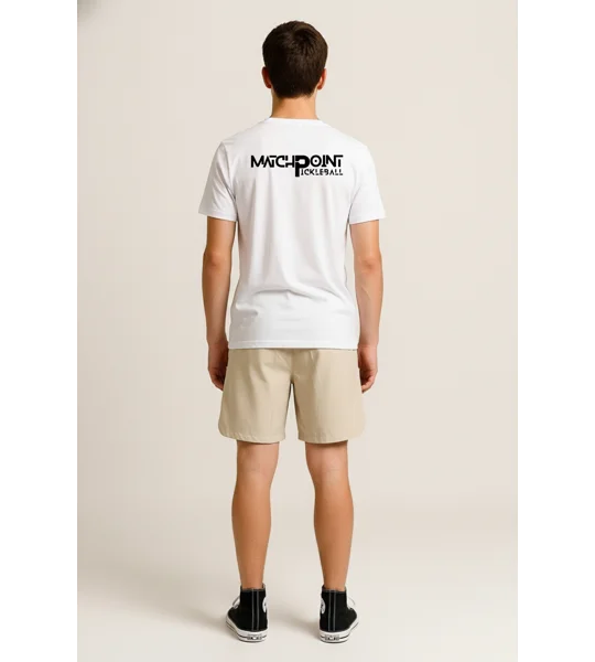Junior Match Point White Performance Tee