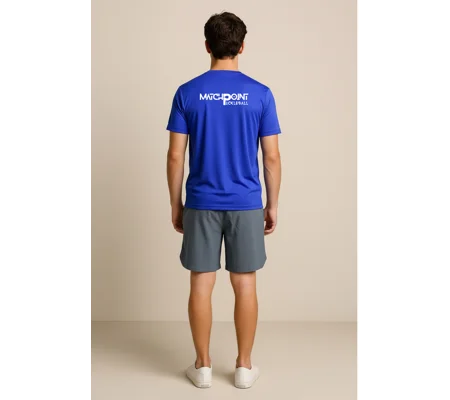 Men's Match Point Royal Blue Performance Tee