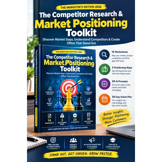 Competitor Research & Market Positioning Toolkit