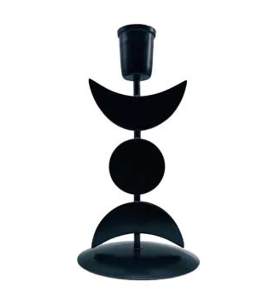 7 triple moon candle holder