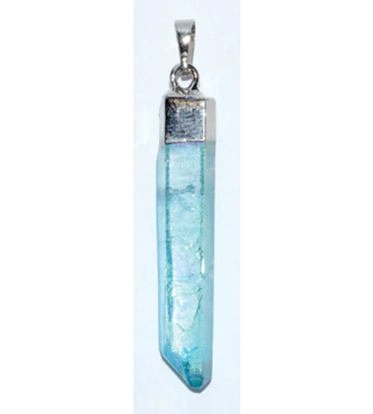Aqua Aura Quartz pendant (set of 3)