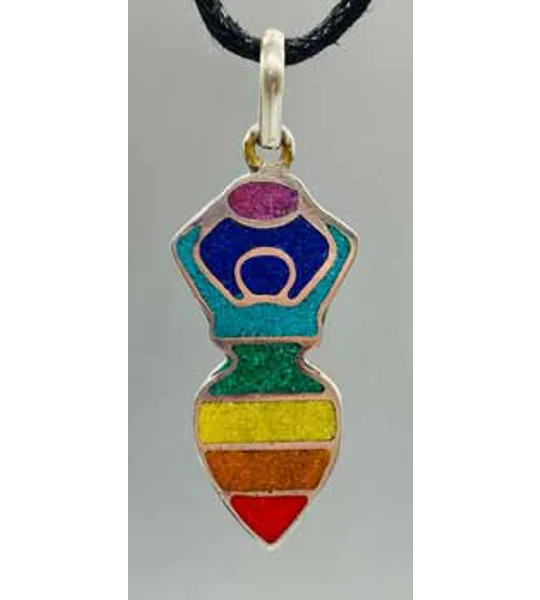 Chakra goddess pendant