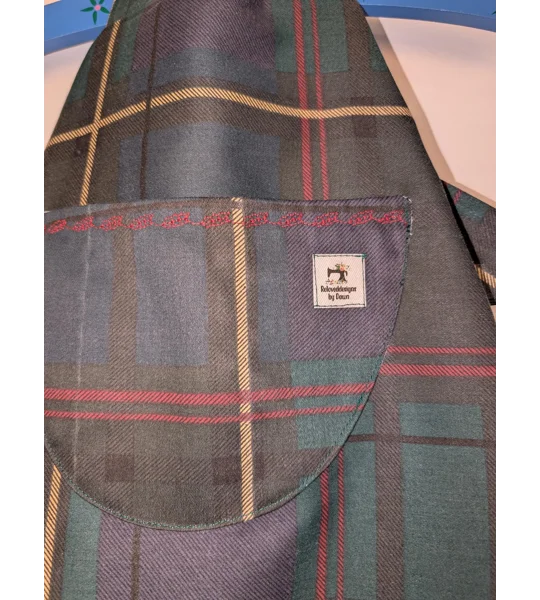 Tartan toddler dungarees,(2-3y) sustainable children's gift.