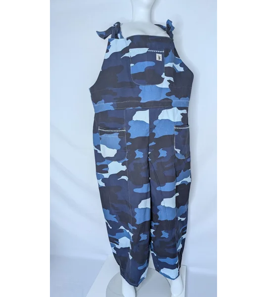Camouflage Dungarees Size 20: Upcycled Plus Size Overalls