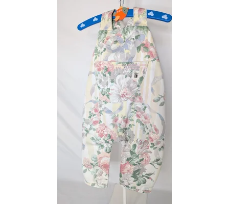 Toddler dungarees (2-3yrs) cottage stripes, sustainable children's gift.