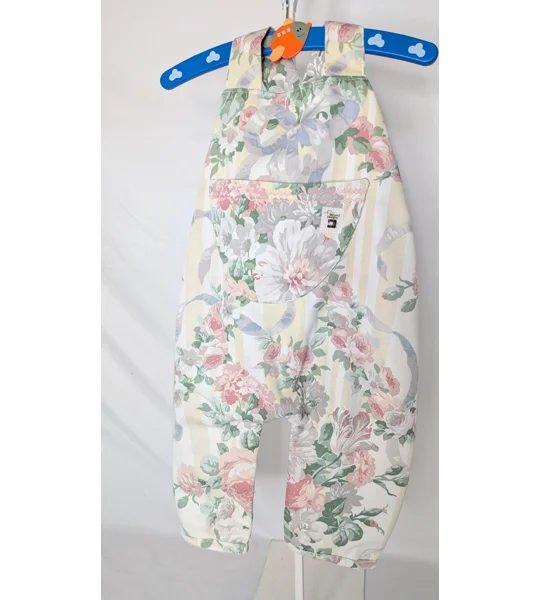 Toddler dungarees (2-3yrs) cottage stripes, sustainable children's gift.