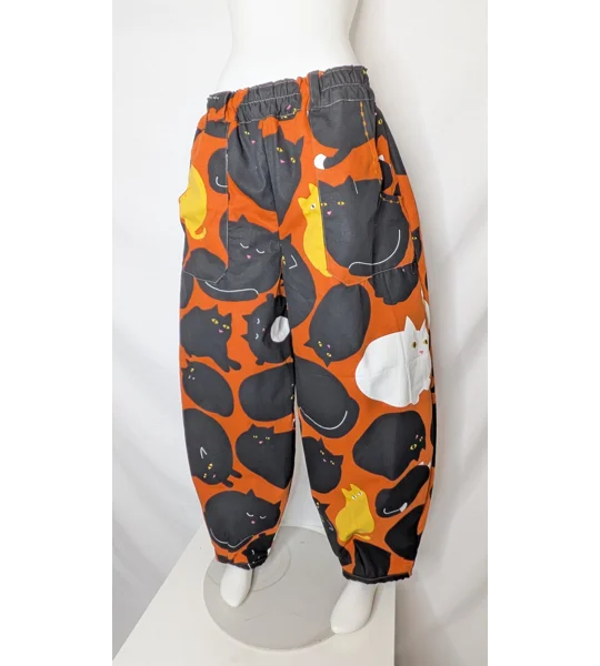 Barrel Leg meow crazy trousers: Size 16, cotton trousers