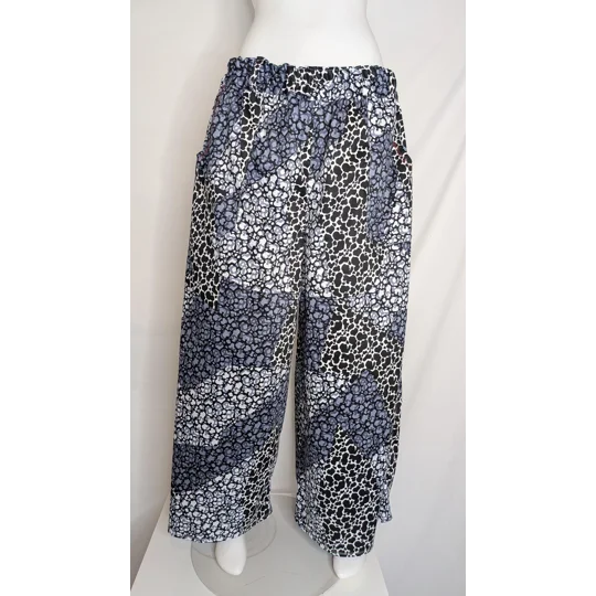 Palazzo wide leg trousers: Size 18 stoney animal print