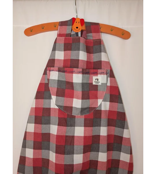 Checkered toddler dungarees,(2-3y) sustainable children's gift.