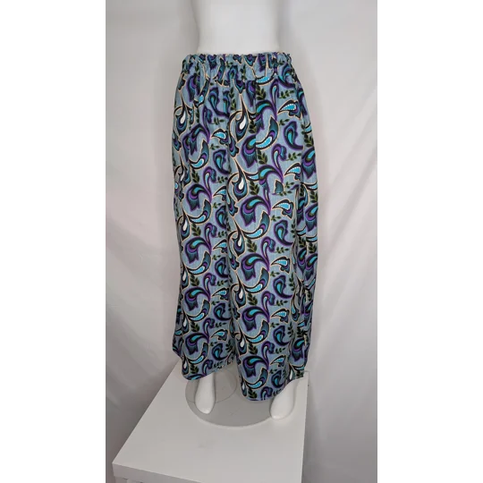 Palazzo wide Leg Trousers: Size 20 , paisley ethnic