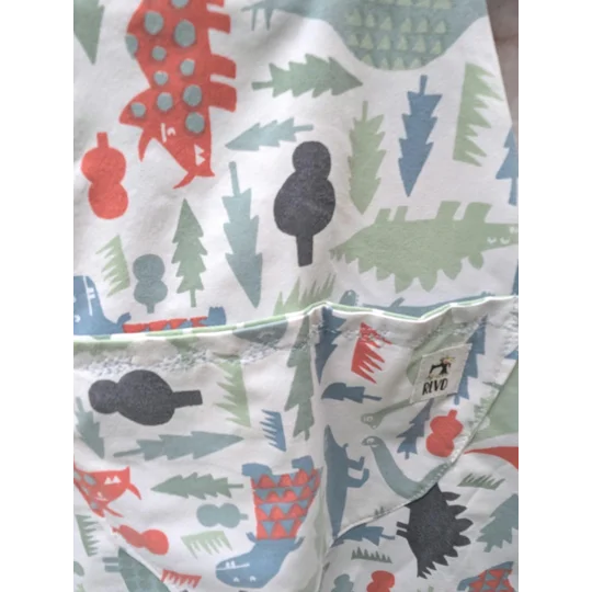 Child Dungarees, romper, age 3-6m dinosaur dungarees, sustainable clothing, reworked kids clothes