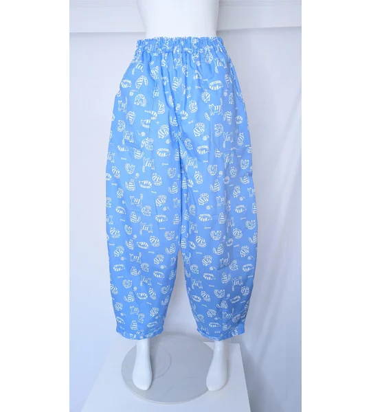 barrel Leg Trousers: Size 16 wool play cat