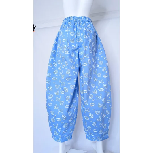 barrel Leg Trousers: Size 16 wool play cat