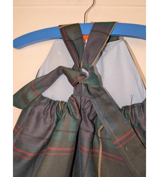 Tartan toddler dungarees,(2-3y) sustainable children's gift.