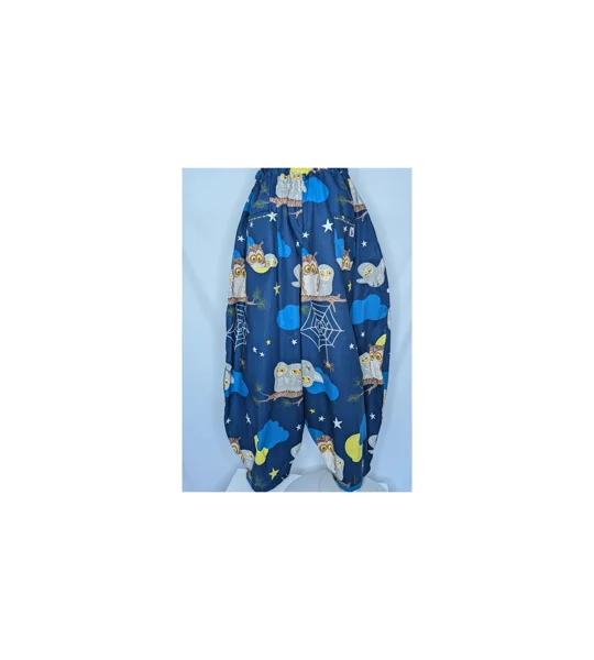 Made to order barrel legs trousers, baggy fit, stretch waist, four deep pockets