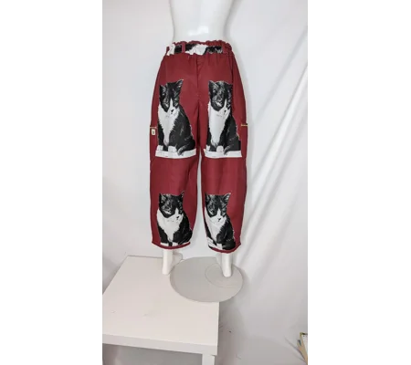Trousers Size 14, Barrel leg, kitten kitch Adorable
