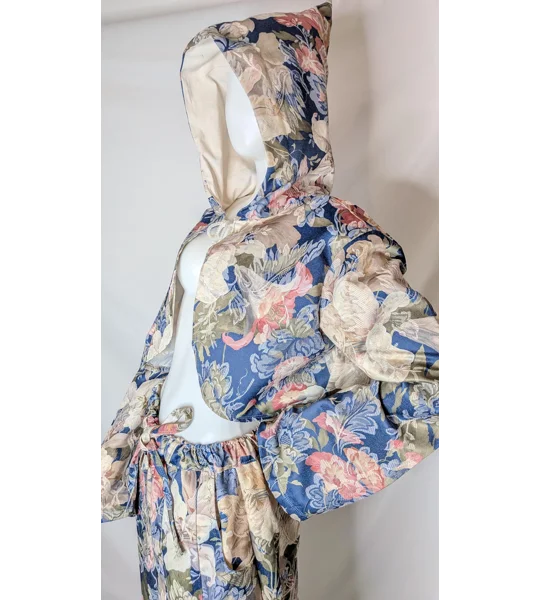 tapestry vintage style jacket: Unique Upcycled crop jacket, Size 16-18