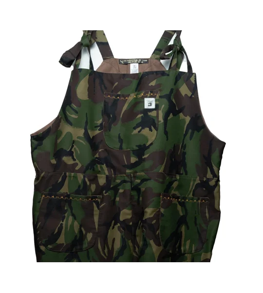 Camouflage Dungarees, handmade reworked(various sizes).