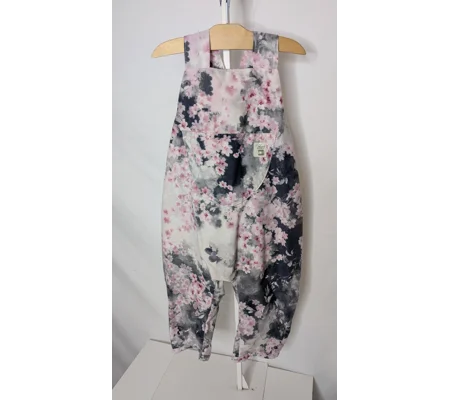 Child dungarees, romper, age 2-3yrs, cherry blossom