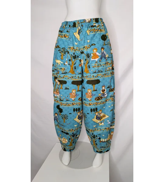 Barrel Leg Trousers: Size 14, nursery rhyme whimsical