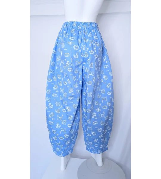barrel Leg Trousers: Size 16 wool play cat