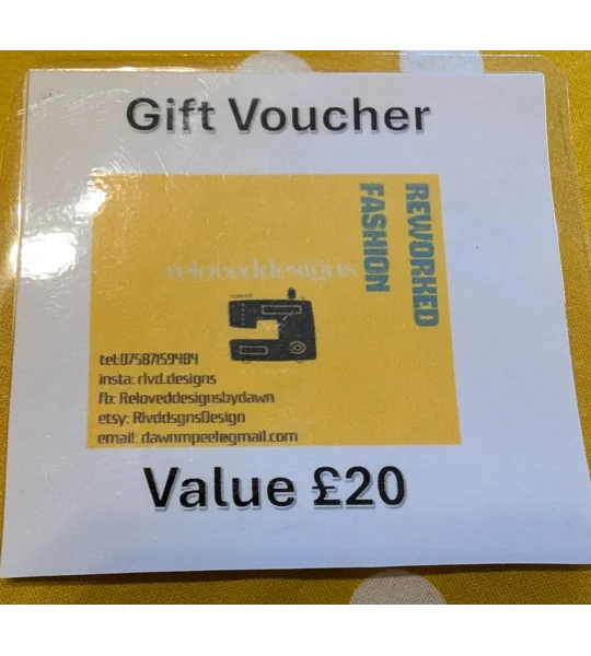 Reloved Designs Fashion Voucher, Reworked Clothing Gift Card