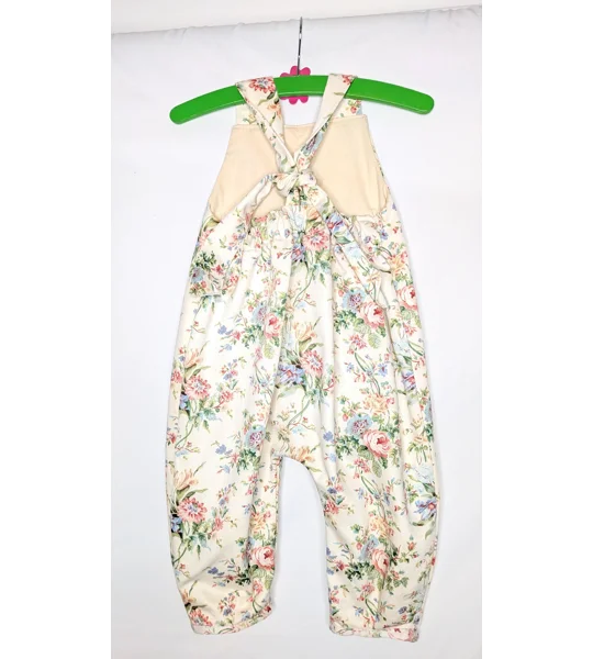 toddler dungarees,(2-3y) Rosey garden, handmade children's gift.