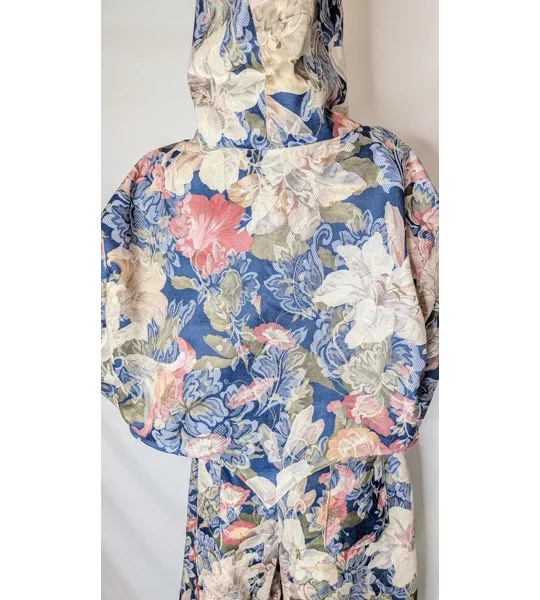 tapestry vintage style jacket: Unique Upcycled crop jacket, Size 16-18