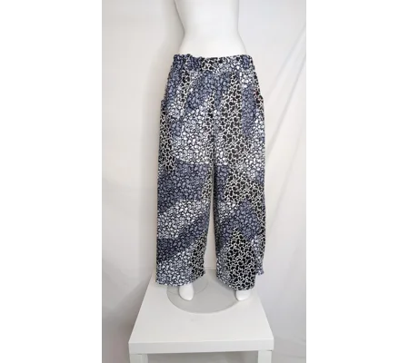 Palazzo wide leg trousers: Size 18 stoney animal print