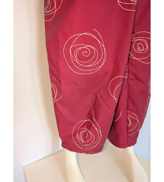 Upcycled Tie-Top Dungarees: Fushia pink, Plus Size 22